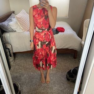Floral chiffon dress